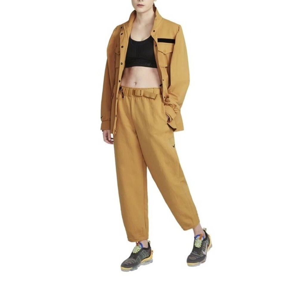 Nike Sportswear Women's Tech Pack Woven Pants (Wheat Gold/Black) CZ8940-204 Med